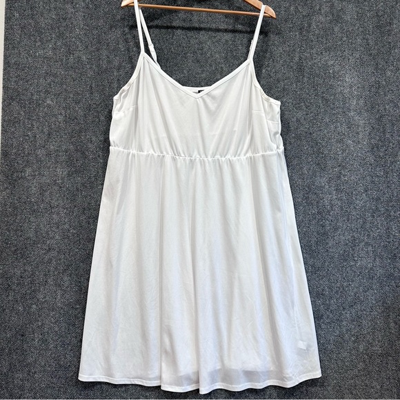 Torrid little white dress embroidered midi 5 challis fabric long sleeve vneck - Picture 3 of 15